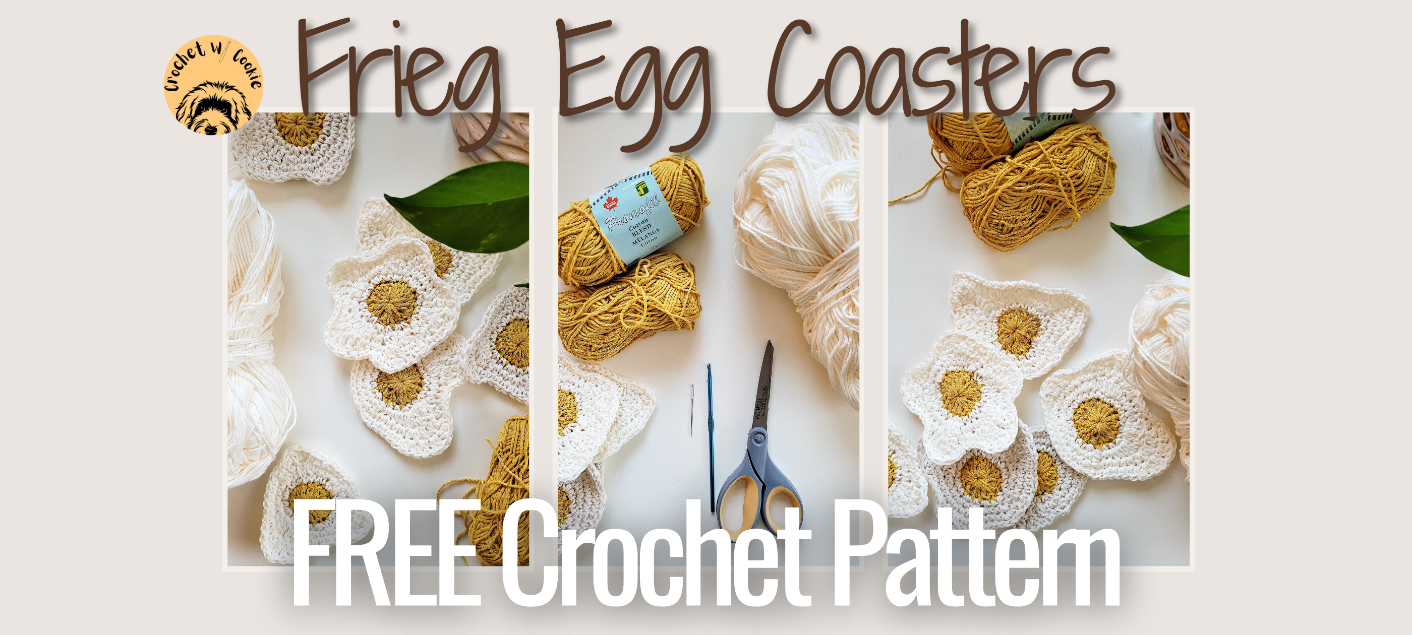 Free Crochet Egg Coaster Pattern