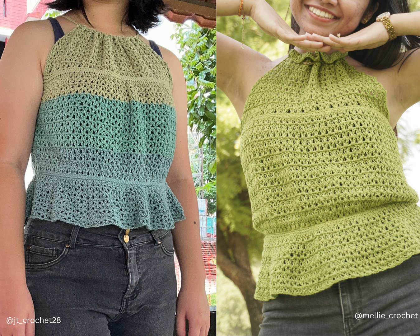 halterneck top crochet pattern, easy beginner crochet top pattern, loose lace ruffled top crochet pattern, delicate crochet top, loose trendy fishnet top crochet pattern, women girls lace top crochet pattern pdf, halter top