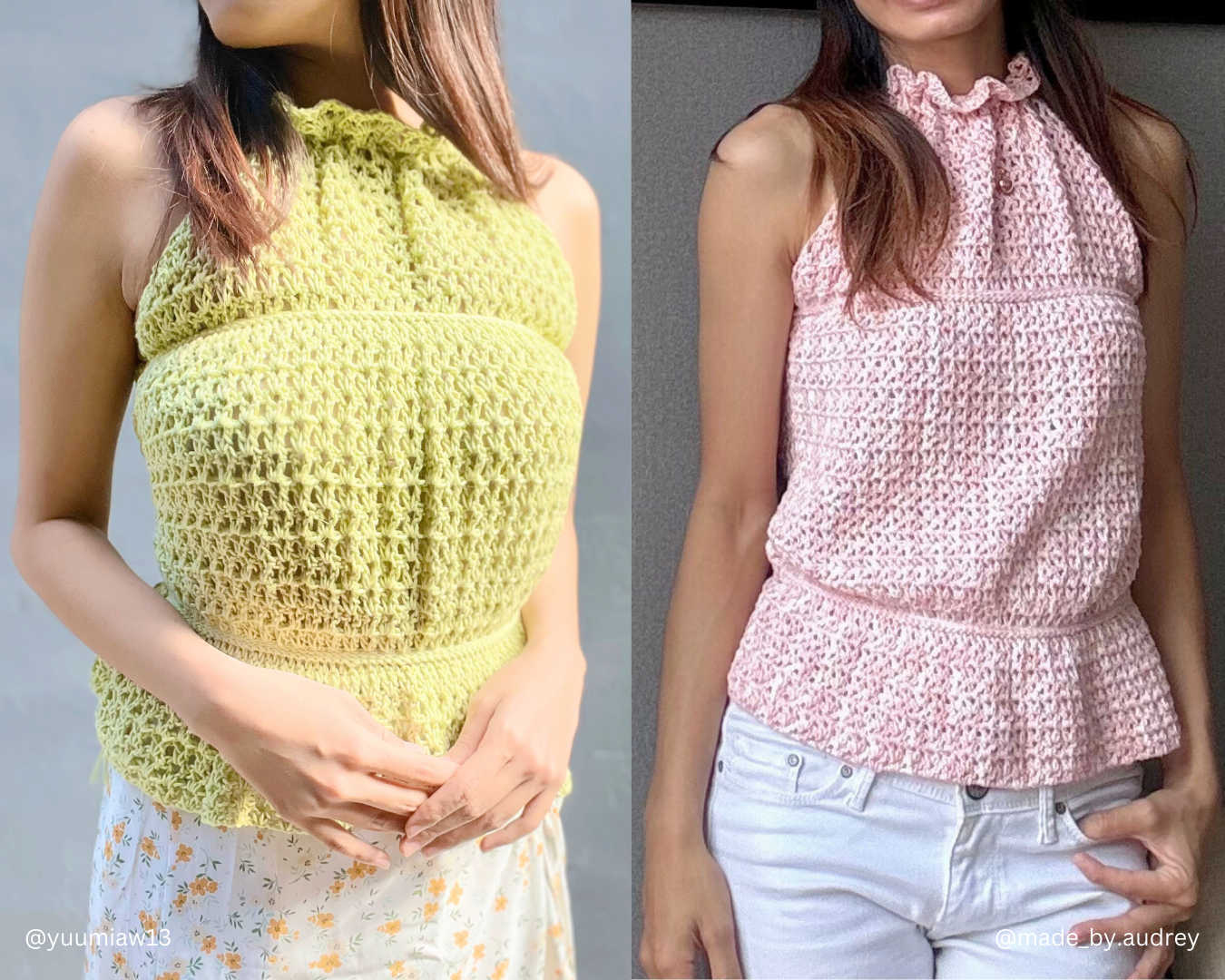 halterneck top crochet pattern, easy beginner crochet top pattern, loose lace ruffled top crochet pattern, delicate crochet top, loose trendy fishnet top crochet pattern, women girls lace top crochet pattern pdf, halter top