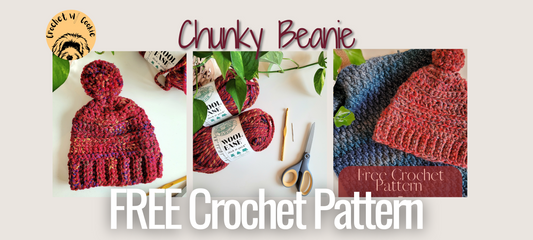 Chunky Crochet Beanie Free Crochet pattern