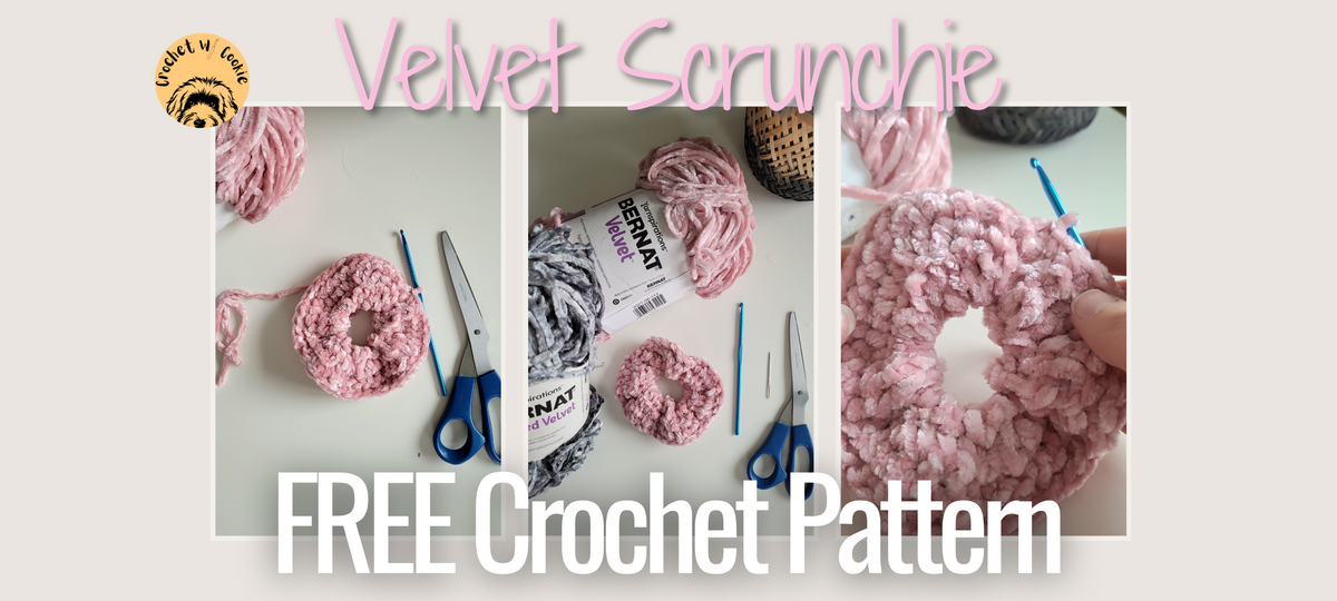 Velvet Scrunchie - Free Crochet Pattern – crochetwithcookie