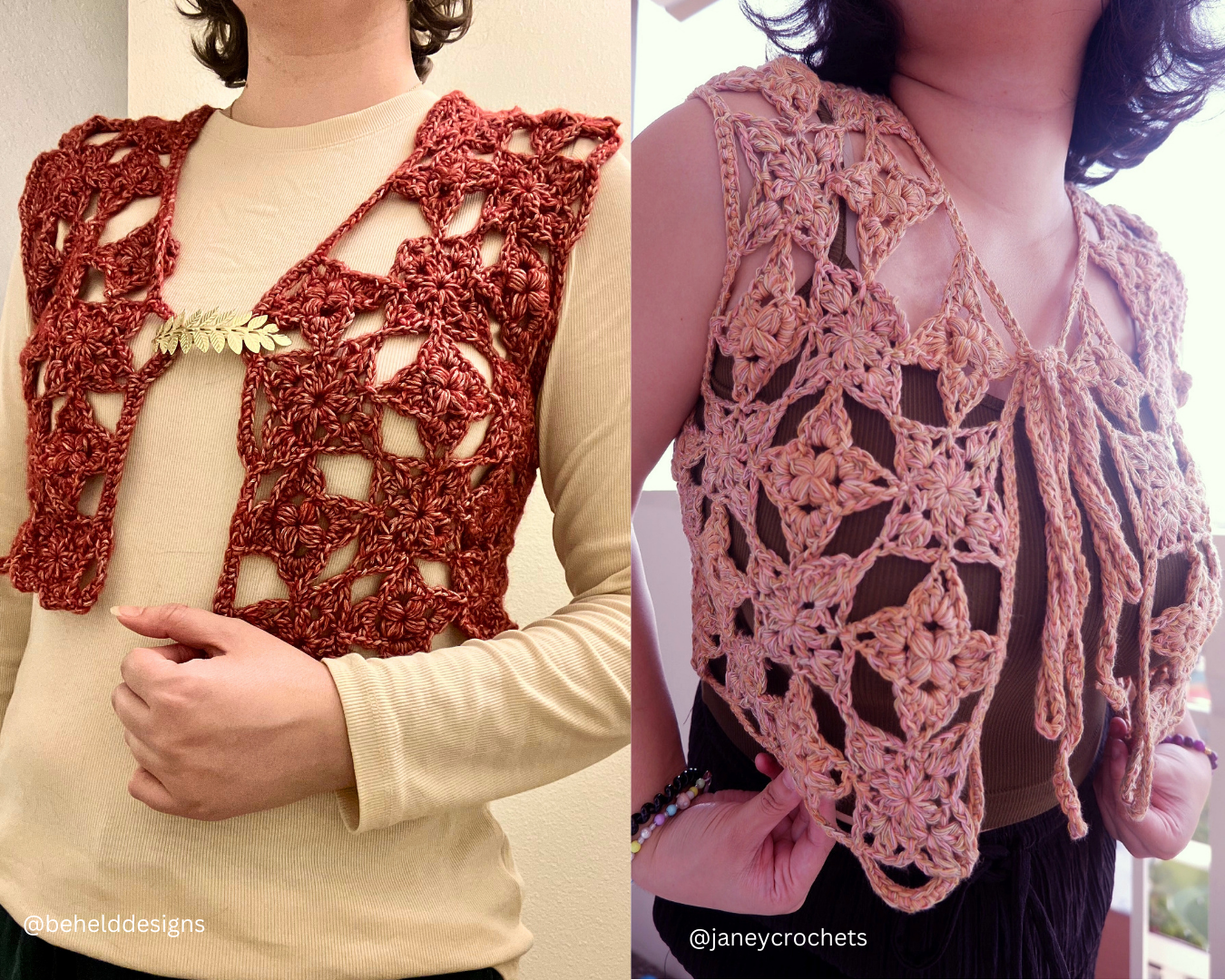 Fiori Vest Crochet Pattern PDF