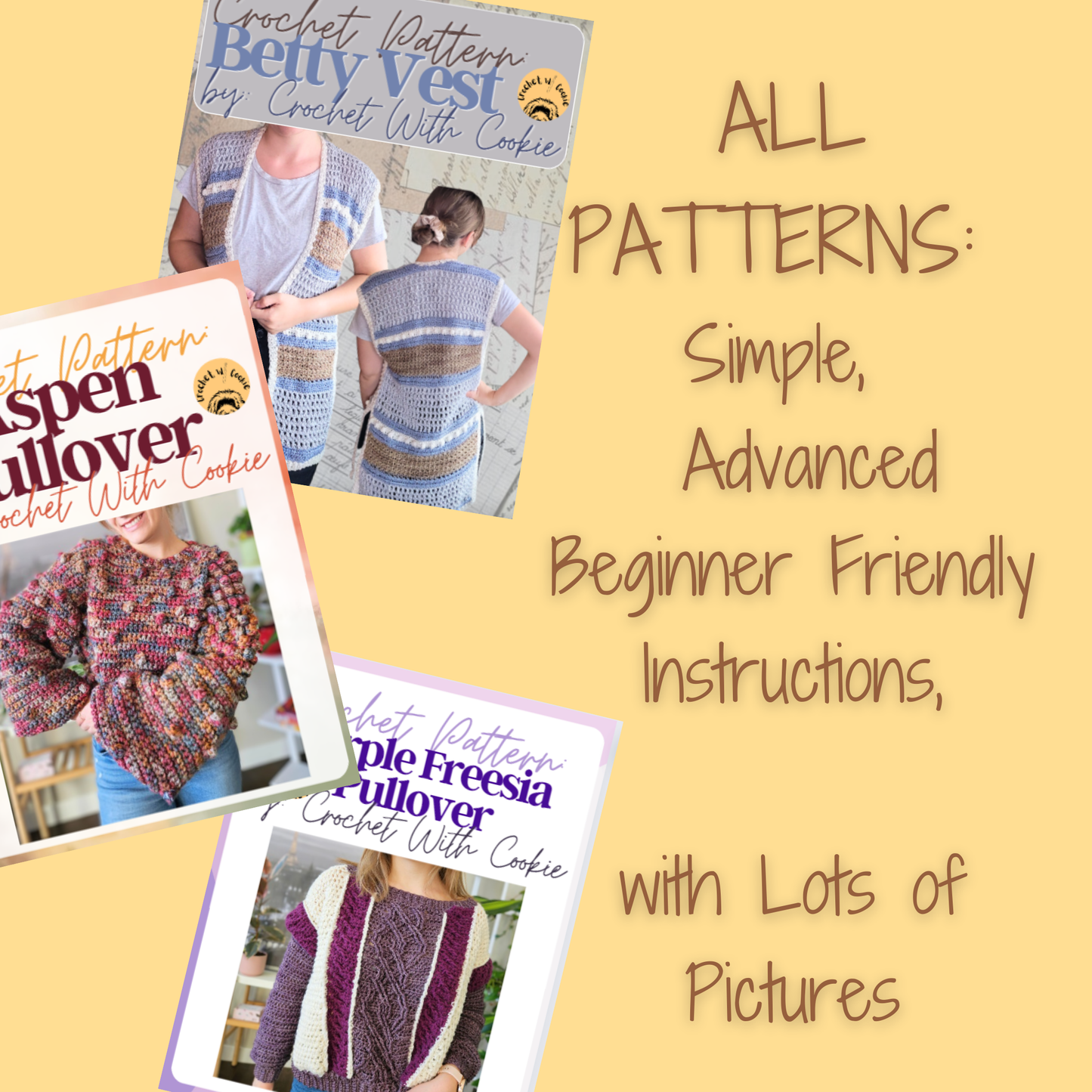 Winter Crochet Pattern Bundle PDF