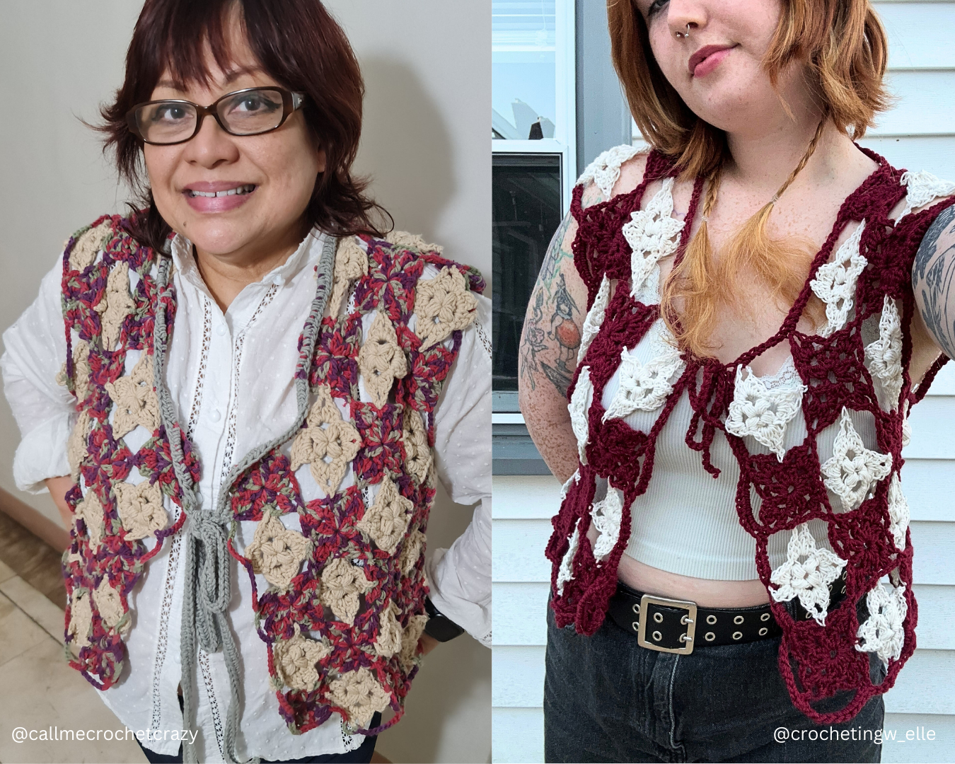 Fiori Vest Crochet Pattern PDF