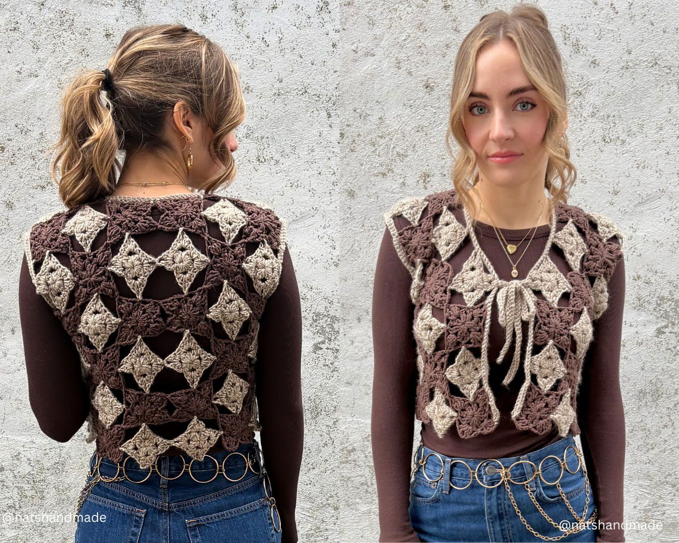 Fiori Vest Crochet Pattern PDF