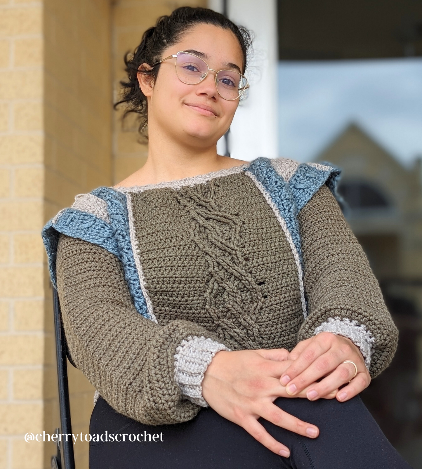 Purple Freesia Pullover Crochet Pattern PDF