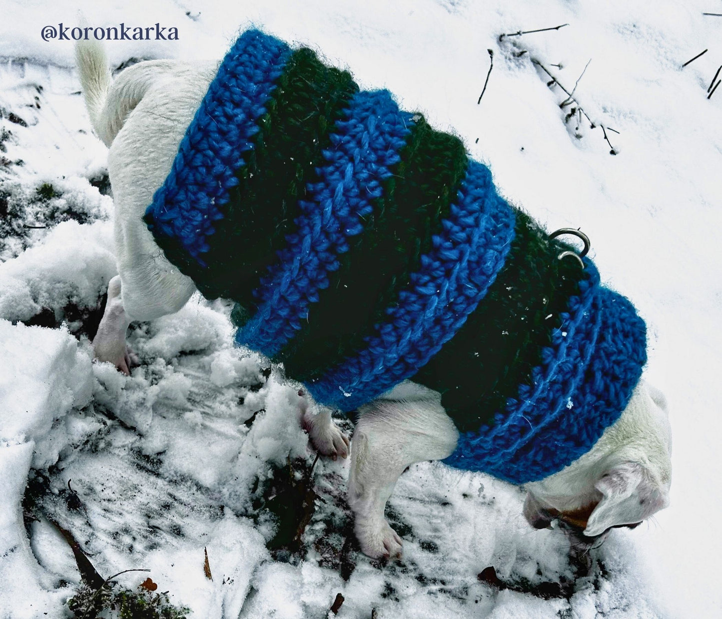 Cookie's Turtleneck Dog Crochet Sweater Pattern PDF