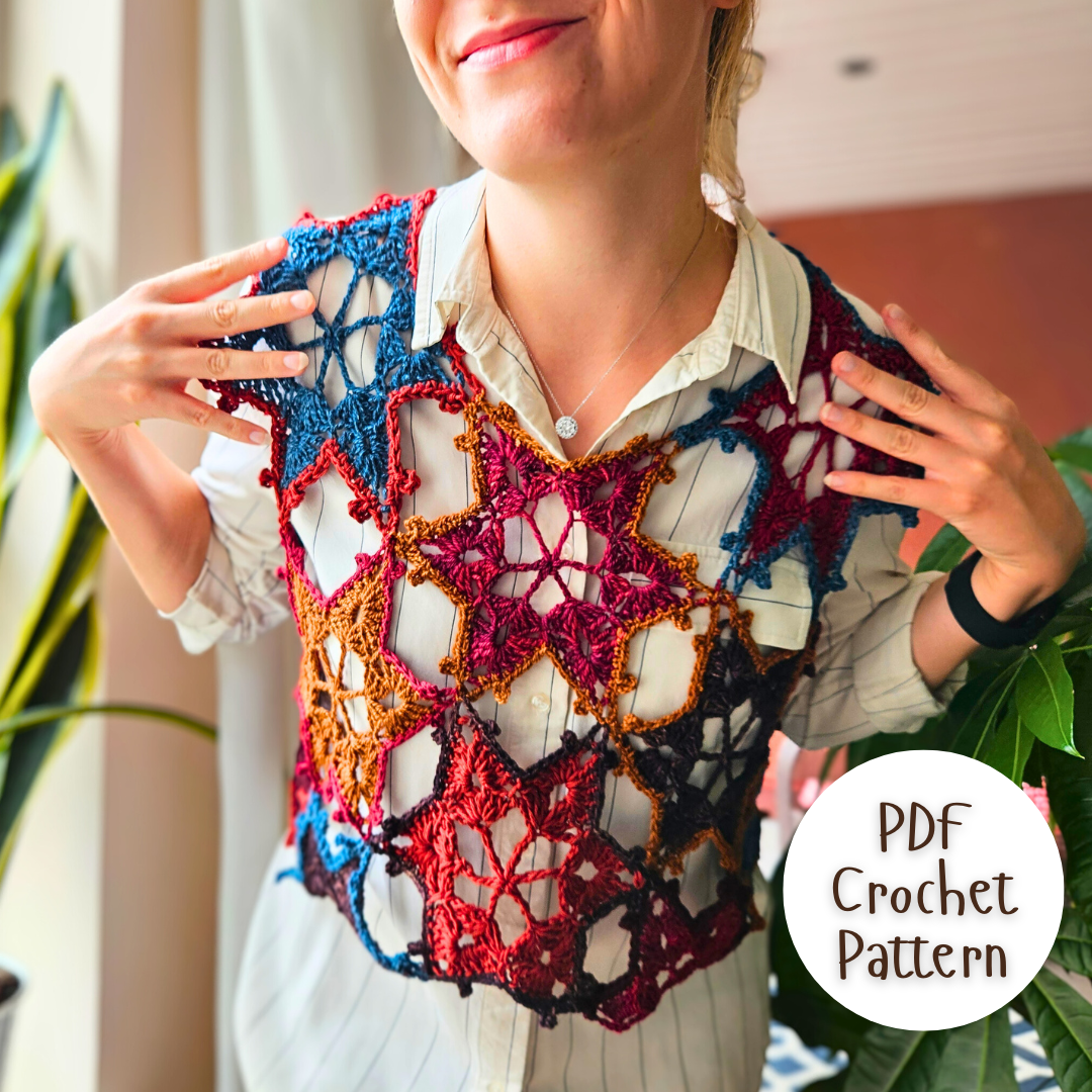 Celeste Vest Crochet Pattern PDF