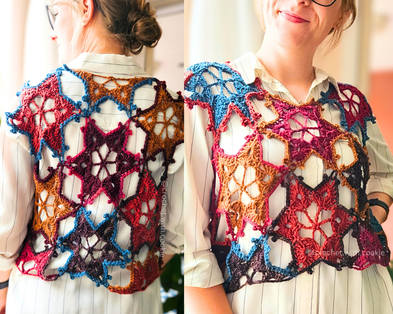 Celeste Vest Crochet Pattern PDF