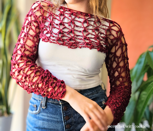 Blair Bolero Shrug Crochet Pattern PDF