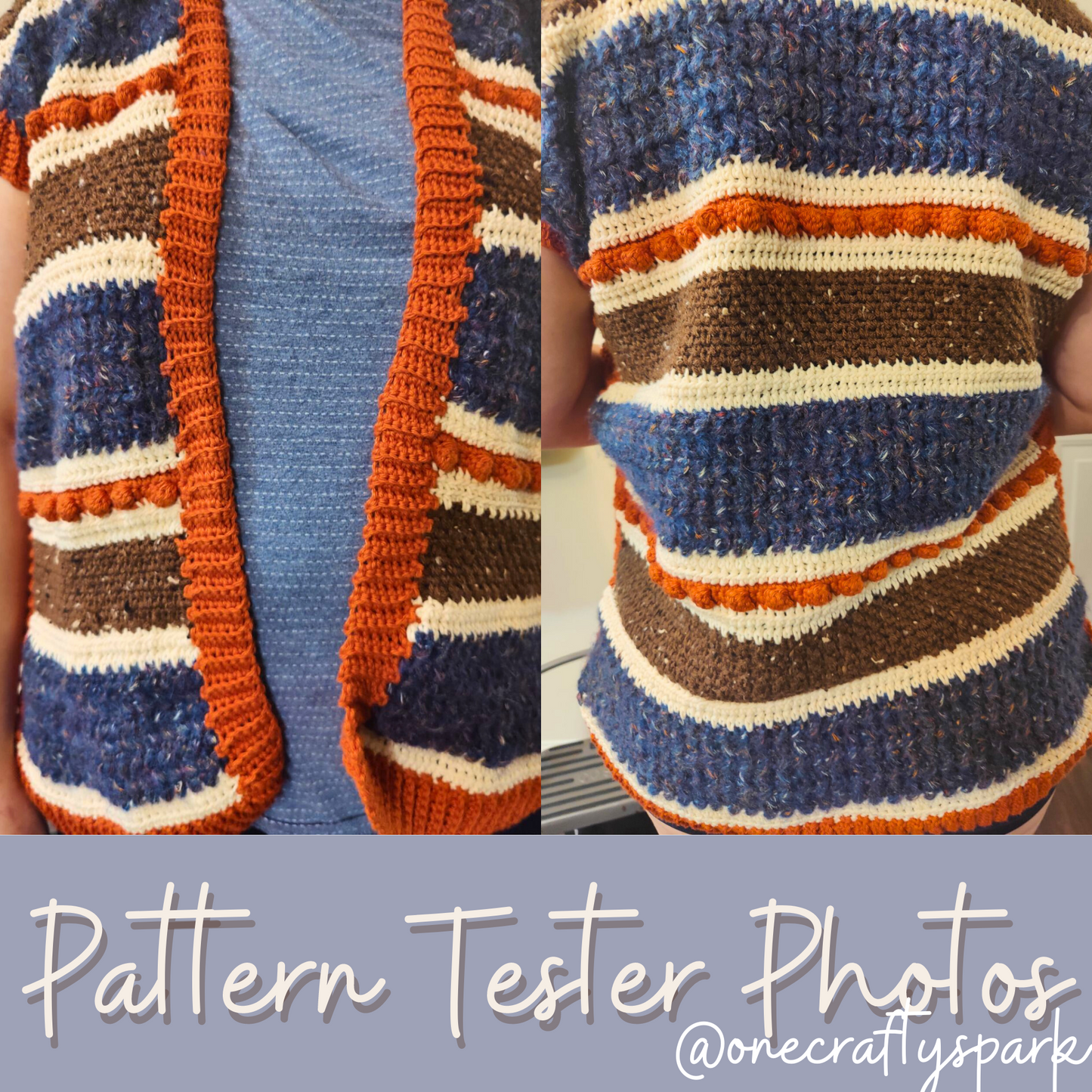 Betty Vest Crochet Pattern PDF