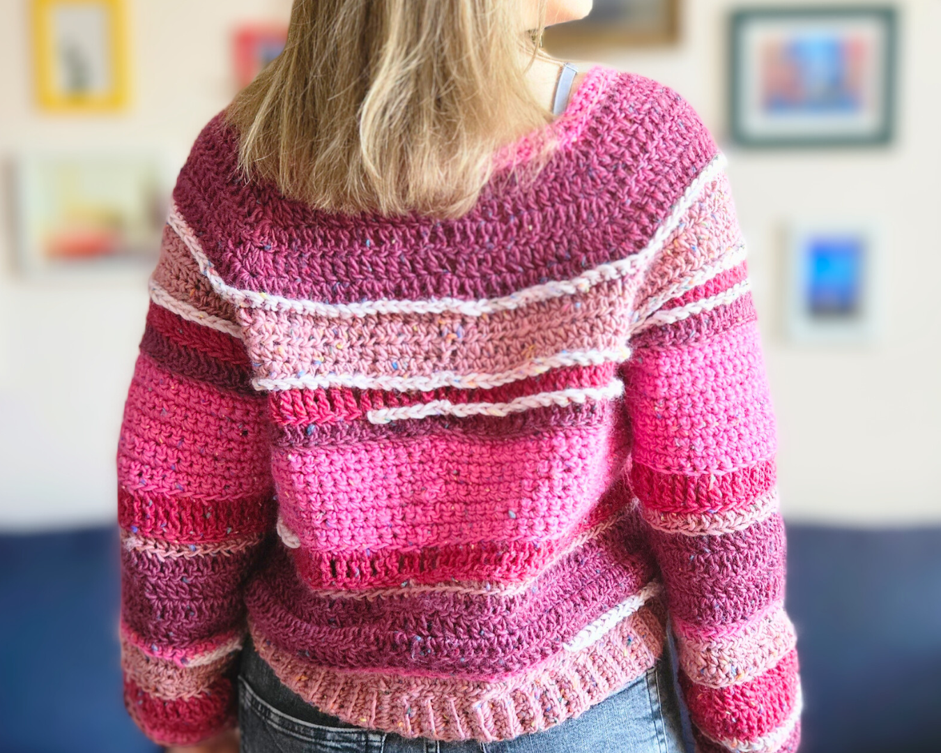 Candy Crush Pullover Crochet Pattern PDF