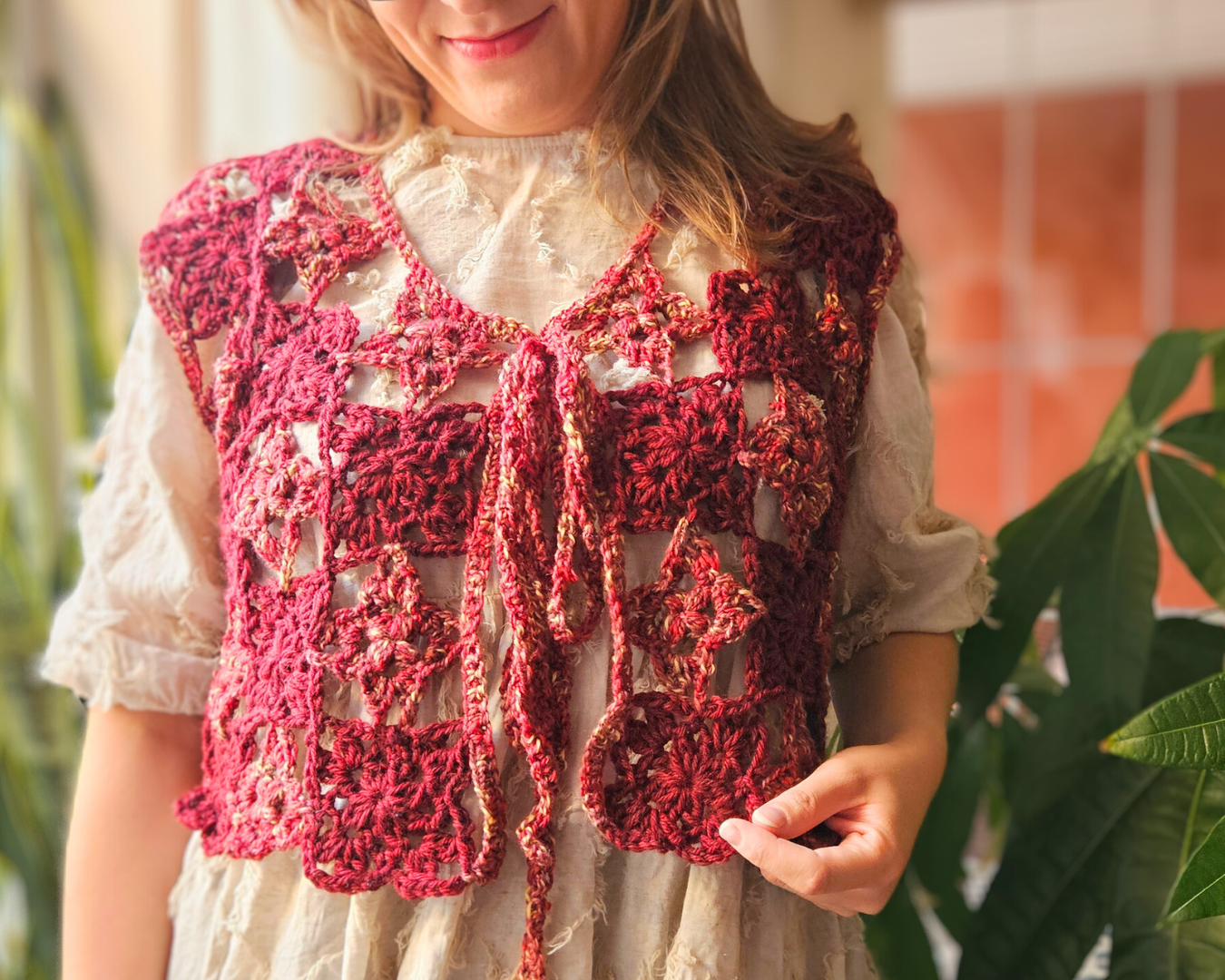 Fiori Vest Crochet Pattern PDF