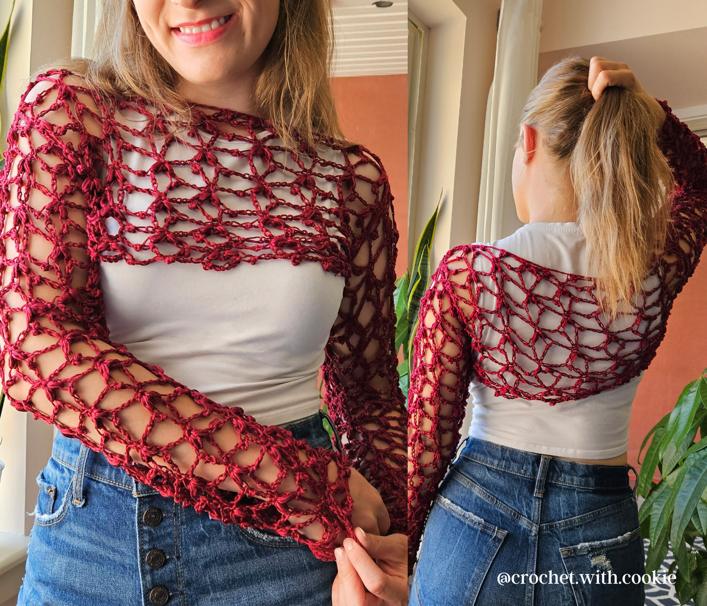 Blair Bolero Shrug Crochet Pattern PDF