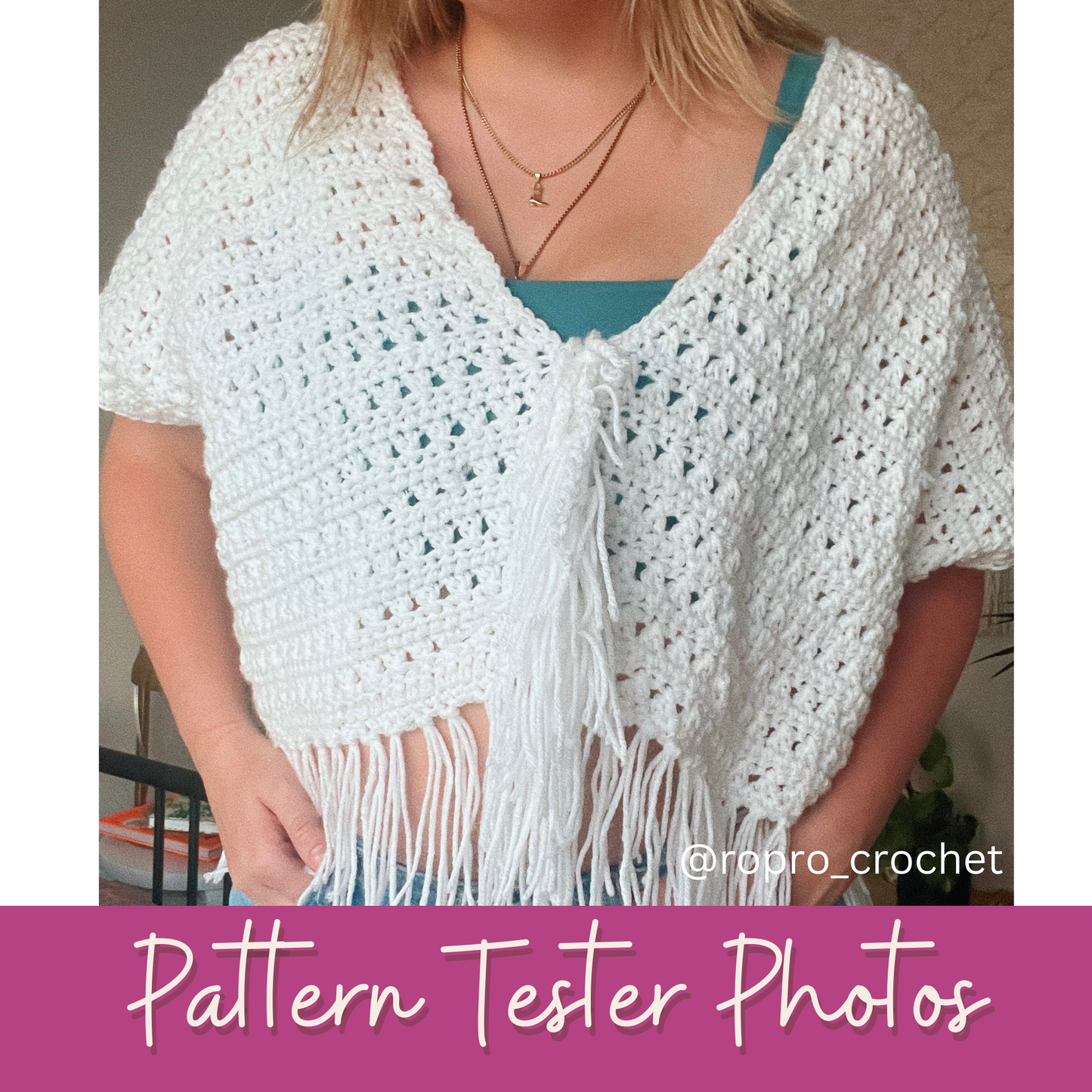 Festival Fringe Cami Crochet Pattern PDF