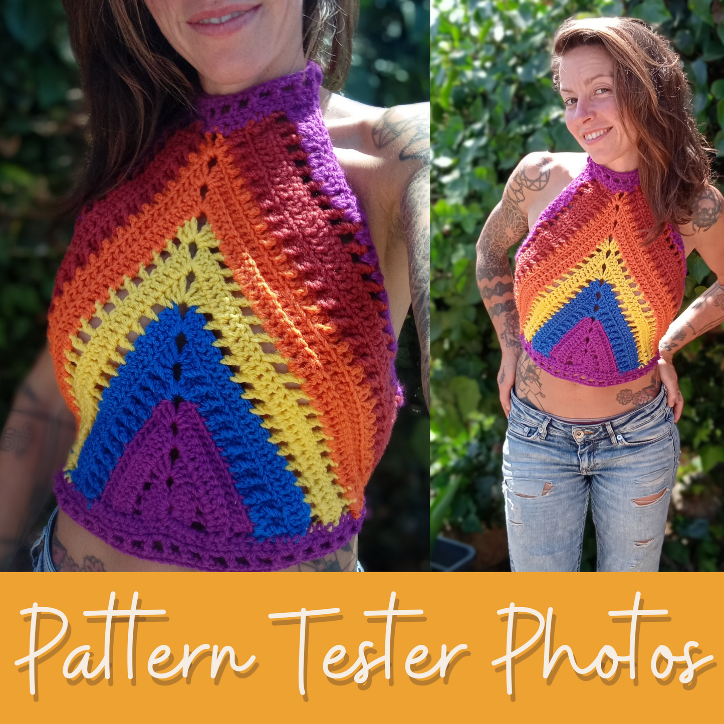 Triangle Tie Tank Crochet Pattern PDF