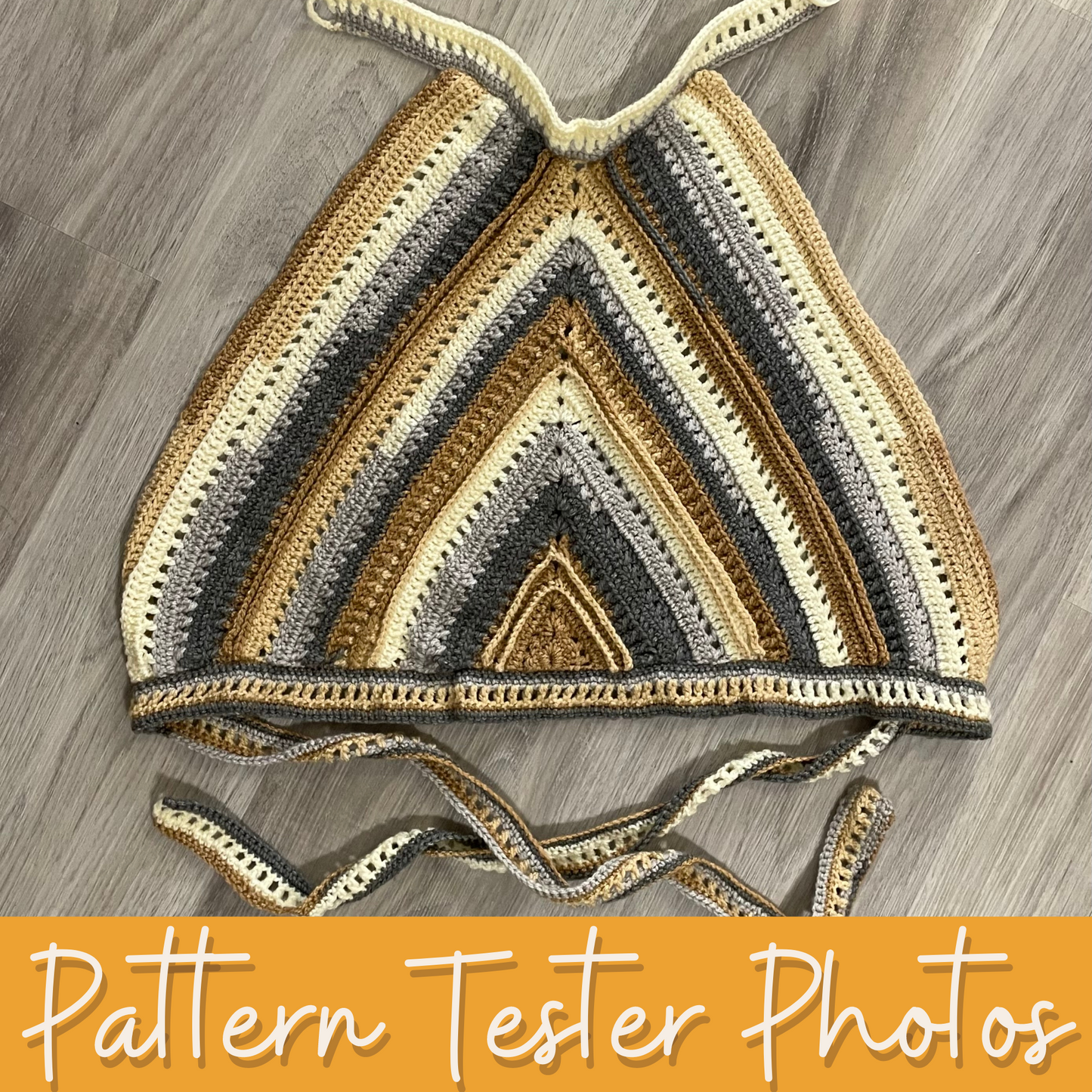 Triangle Tie Tank Crochet Pattern PDF