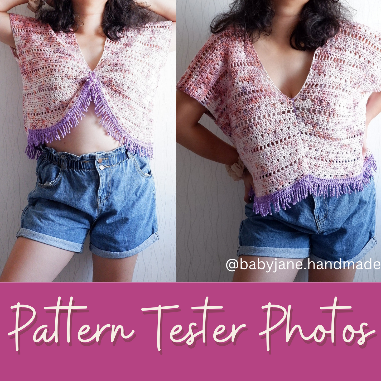 Festival Fringe Cami Crochet Pattern PDF