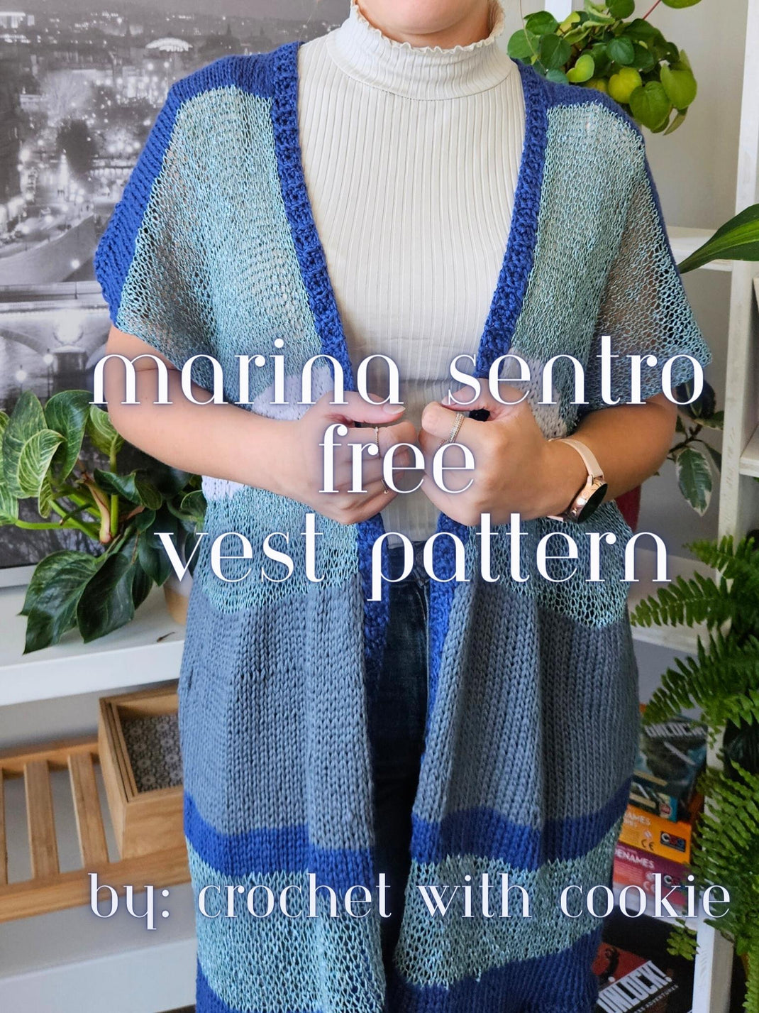 Marina Vest - Free Sentro Knitting Machine Pattern – crochetwithcookie