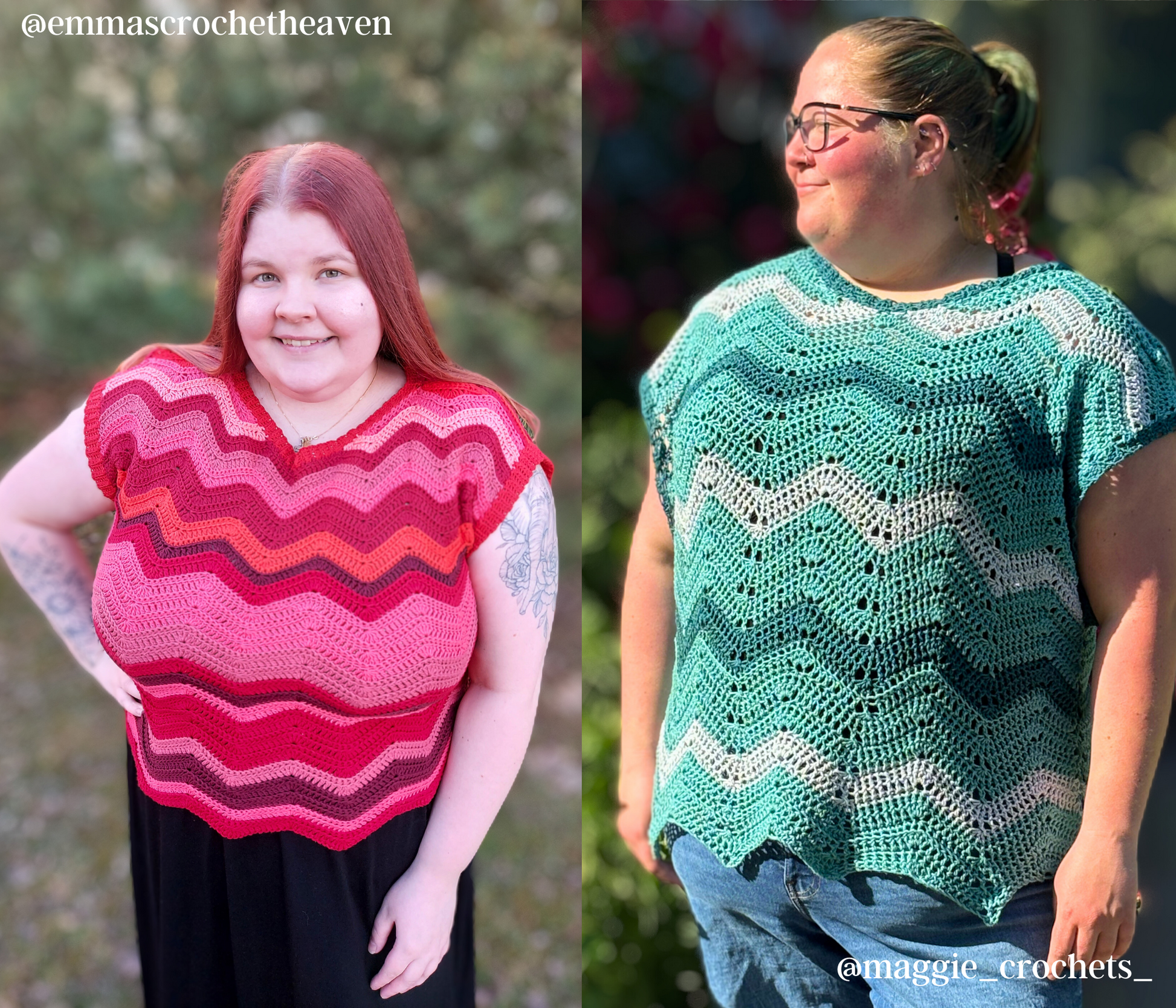 crochet top pattern pdf, crochet vest easy simple beginner friendly crochet pattern pdf, made-to-measure crochet pattern, made-to-measure vest, 2 in 1 crochet pattern, women girls crochet top fall winter pattern, chevron crochet top, zigzag crochet stitch top vest pattern