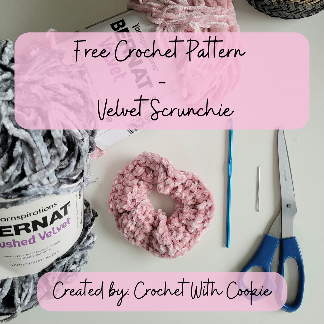 Velvet Scrunchie - Free Crochet Pattern – crochetwithcookie