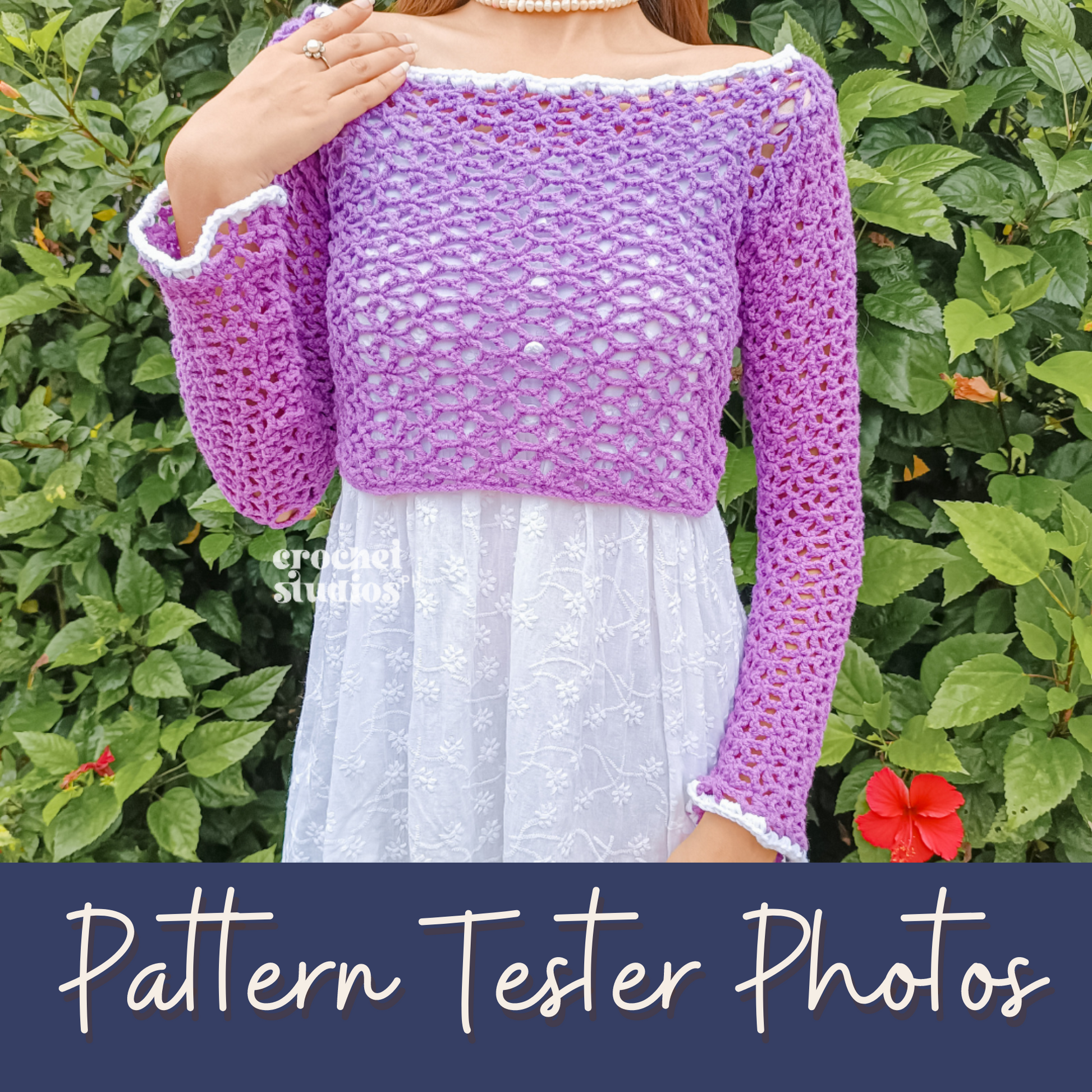 lace crochet top pattern, loose trendy fishnet crochet long sleeve top pattern, star stitch crochet top tutorial, easy simple pattern with a video tutorial, summer crochet top, fall crochet top pattern, unique beginner crochet pattern pdf, made-to-measure and size inclusive crochet pattern 