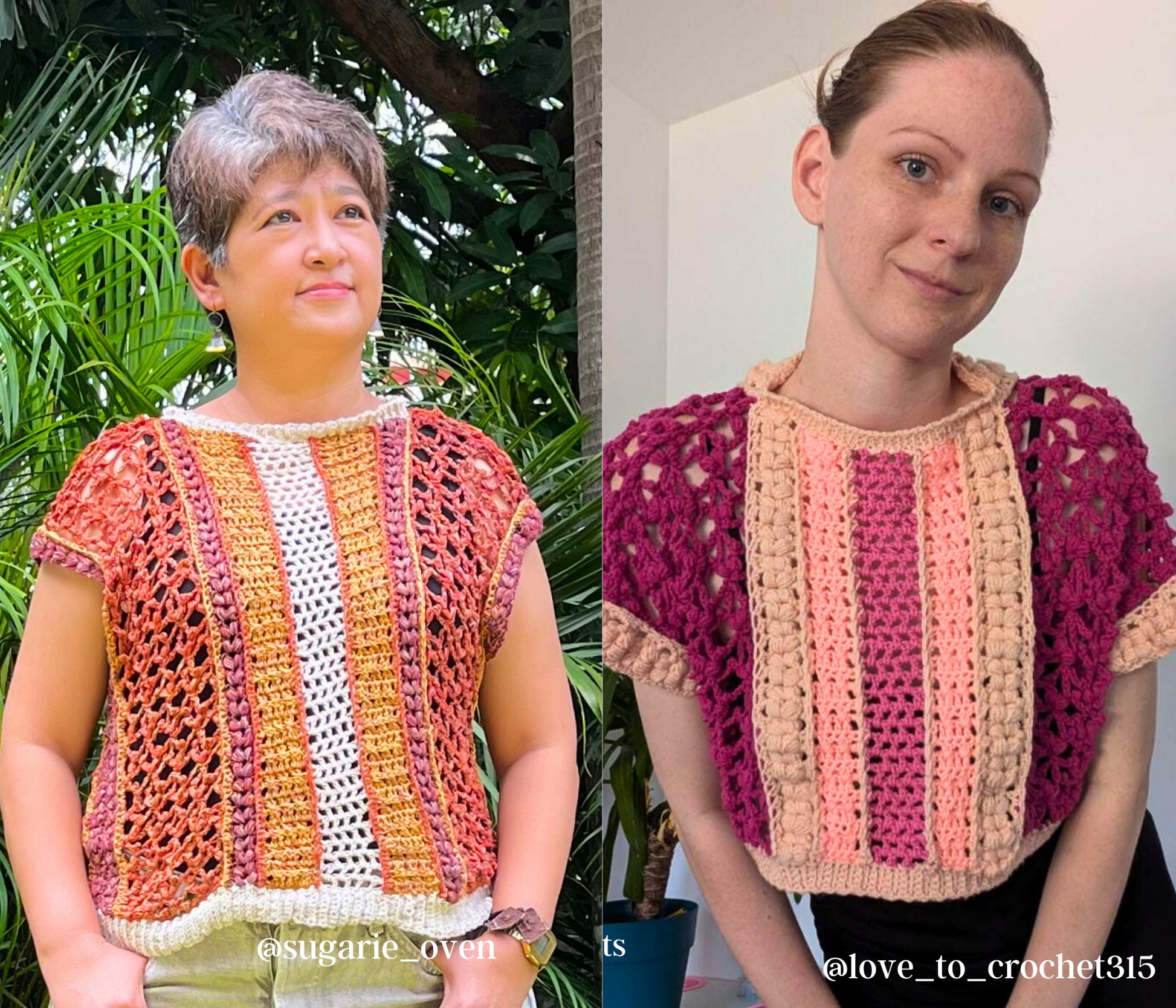 athena top crochet pattern pdf, loose lace trendy crochet top, scrap yarn project, scrap yarn top crochet, women girls colorful unique crochet pullover, summer crochet top pattern, advanced-beginner crochet pattern pdf, written and video instructions included.