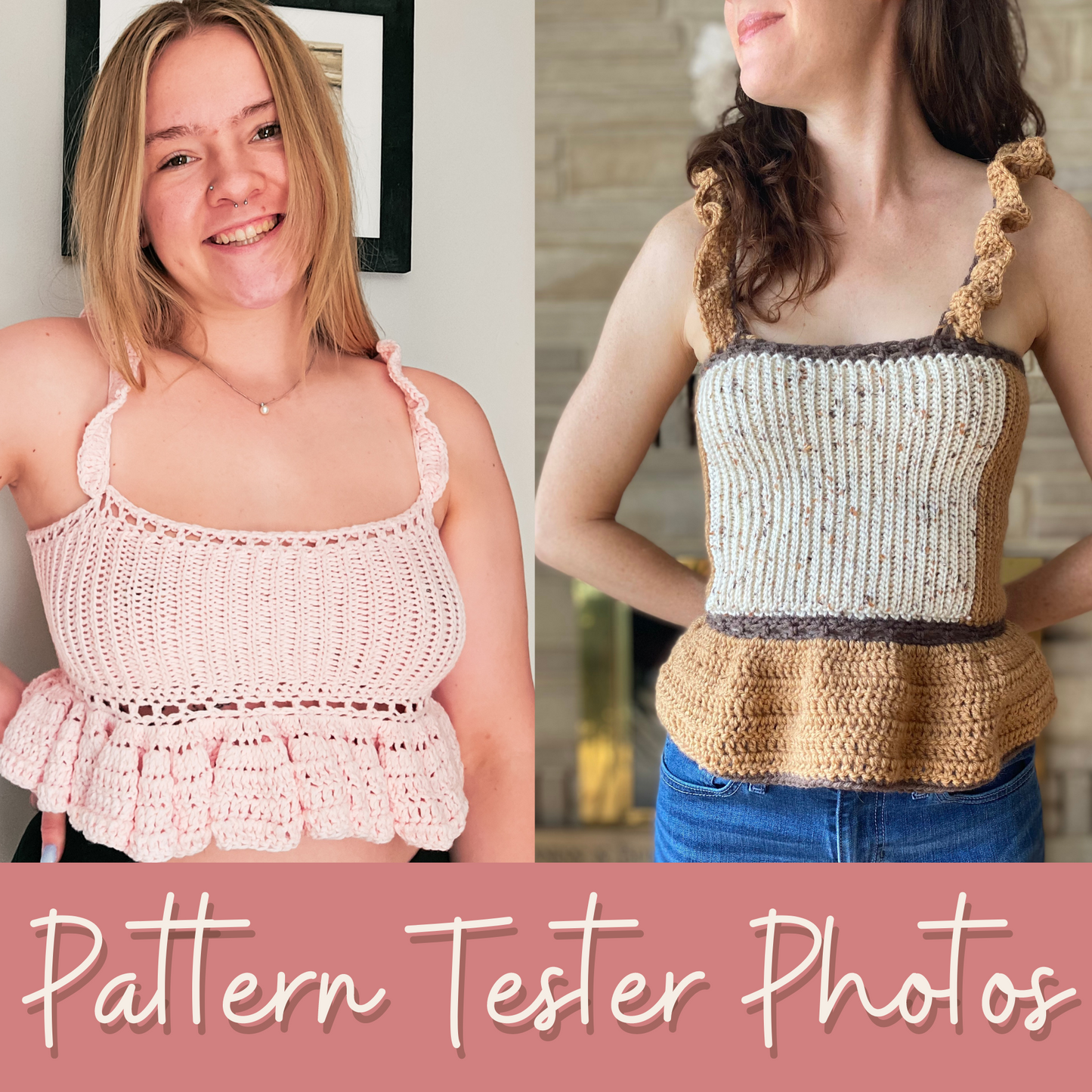 crochet tank top pattern join-as-you-go, no sew crochet top pattern, easy beginner friendly crochet top pattern pdf, simple cute stylish trendy crochet top, peplum crochet top pattern, ruffled top crochet, stretchy crochet top, made-to-measure crochet pattern top, size inclusive top pattern, babydoll crochet top, ruched crochet tank top, simple crochet tank top