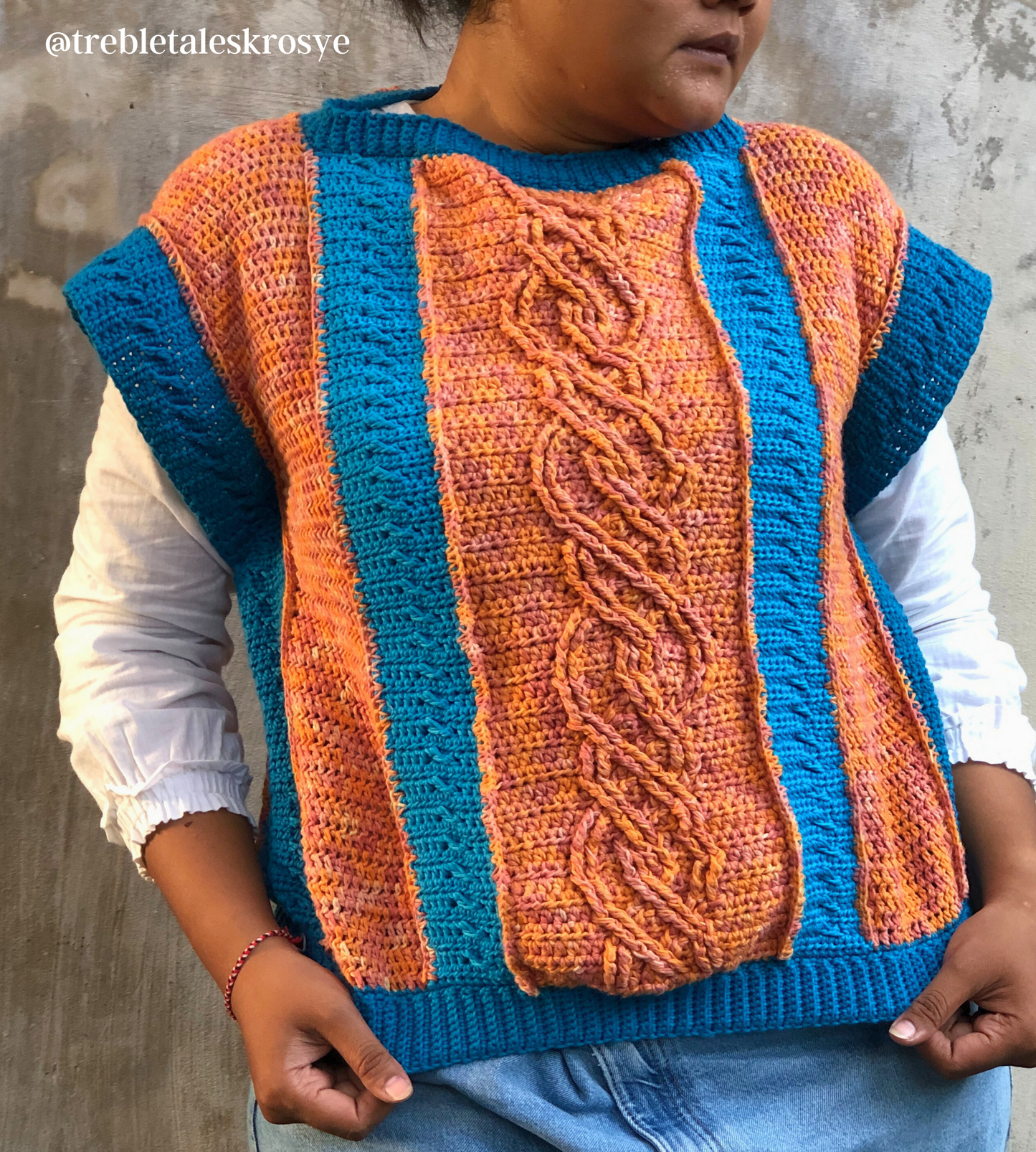 winter crochet sweater pattern pdf, easy intermediate crochet sweater pattern, crochet cardigan pattern, warm cozy chunky sweater crochet pattern, pullover crochet, crochet womens jumper pattern pdf, size-inclusive crochet pattern, made-to-measure crochet sweater, women crochet vest pattern, celtic braid crochet sweater pattern, scrap yarn sweater, raglan crochet sweater pattern